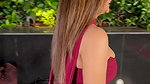 BUSTY TEMPTRESS CUM DESERVING CLEAVAGE IN OFF SHOULDER DRESS 2 1