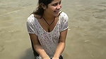 Model Vanshika Hapur Shower in River Nipples were Visible Through Her Clothes 2 1