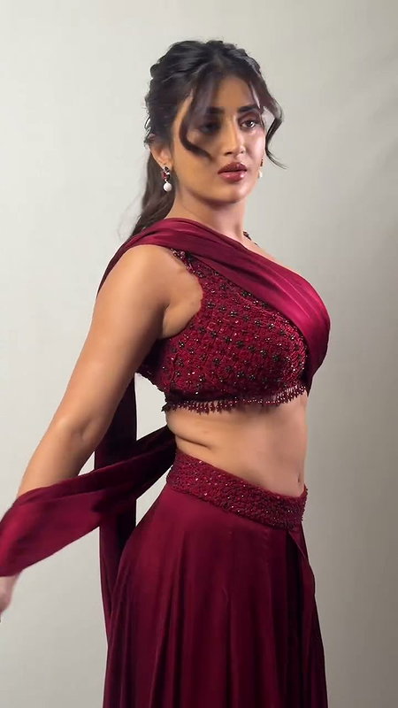 SINGH GLAM SEXY WAIST TEASE IN SAREE 2