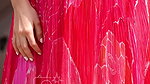 HOTTIE FATIMA SANA SEXY CLEAVAGE IN RED 2