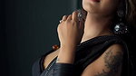 PANDEY DAMN FASCINATING IN BLACK BRA HOTNESS 2