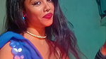 HALDER FAPWORTHY CLEAVAGE VIEW IN DEEP BLOUSE SAREE 2