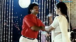 Urvashi Open Big Deep Navel show in White Saree 2