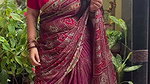 punjabi lady in red blouse and saree 2 2