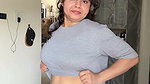 Marathi lady deep navel in grey top 2 2