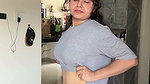Marathi lady deep navel in grey top 2 2