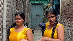 desi twins hot boobs and navel in yellow green costume 2 2