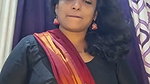 aunty hot deep navel in red saree -insta live 2 2