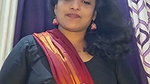 aunty hot deep navel in red saree -insta live 2 2