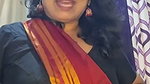 aunty hot deep navel in red saree -insta live 2 2