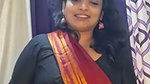 aunty hot deep navel in red saree -insta live 2 2
