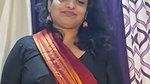 aunty hot deep navel in red saree -insta live 2 2