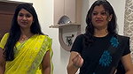 lady sexy navel in yellow saree 1