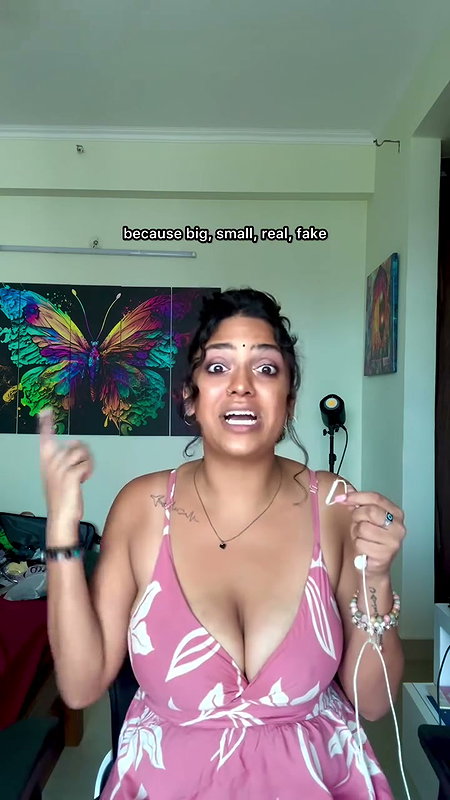 busty lady educating on fake vs real tits 2 2
