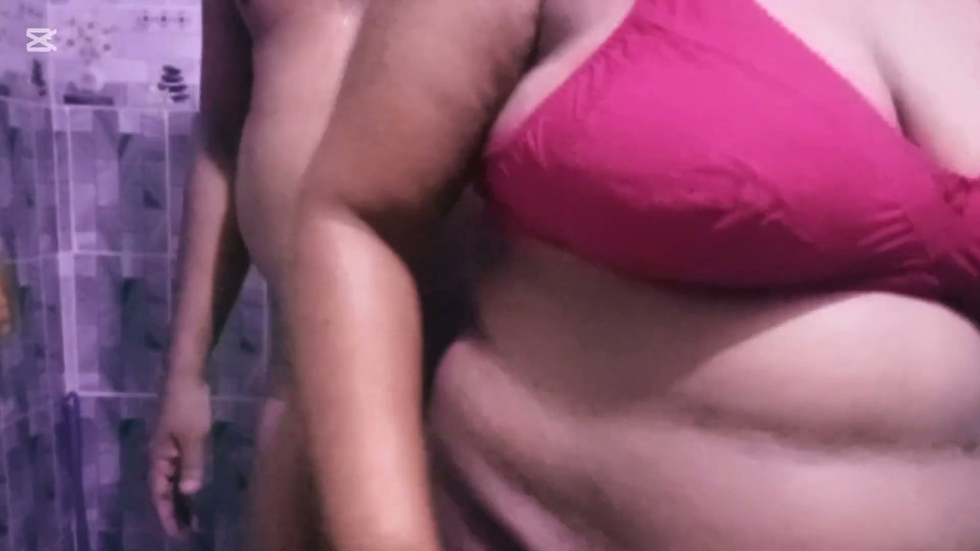Big boobs wife her hand in her boy friends ass hole in the bathroom