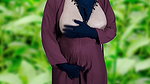 Indian hijabi Muslim woman having sex at home