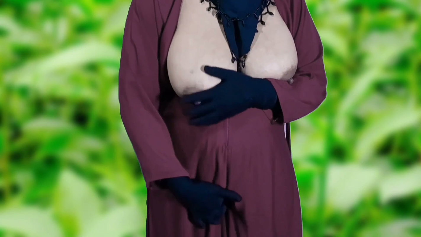Indian hijabi Muslim woman having sex at home