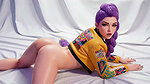 Rumi from KPOP Demon Hunters Dancing Naked (Cartoon 3D Ai) 01
