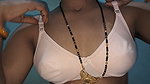 After sex relaxing boobs play with wife