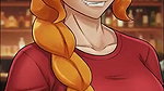 Blonde orange girl romance