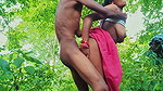 Indian desi village bhabhi was called to the jungle and fucked
