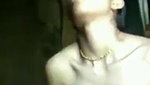 Super horny girl masturbating by cucumber
