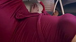 Hairs Sexy Busty Baddie Teasing Perfect Round Boobies, Slapping Ass Outdoor,BJ 224