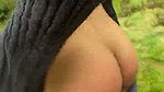 Hairs Sexy Busty Baddie Teasing Perfect Round Boobies, Slapping Ass Outdoor,BJ 229