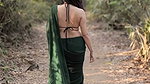 SIMRAN KAUR ALLURING DESIRABLE IN BRA BLOUSE SAREE HQ VIDEO 22