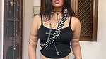 sexy bengli girl deep navel and tits in black top 22