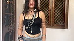 sexy bengli girl deep navel and tits in black top 22