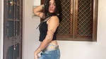 sexy bengli girl deep navel and tits in black top 22