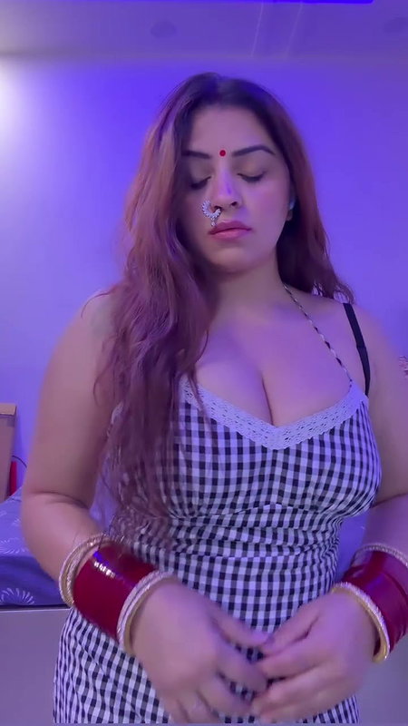sexy boobs in titht white black dress 22