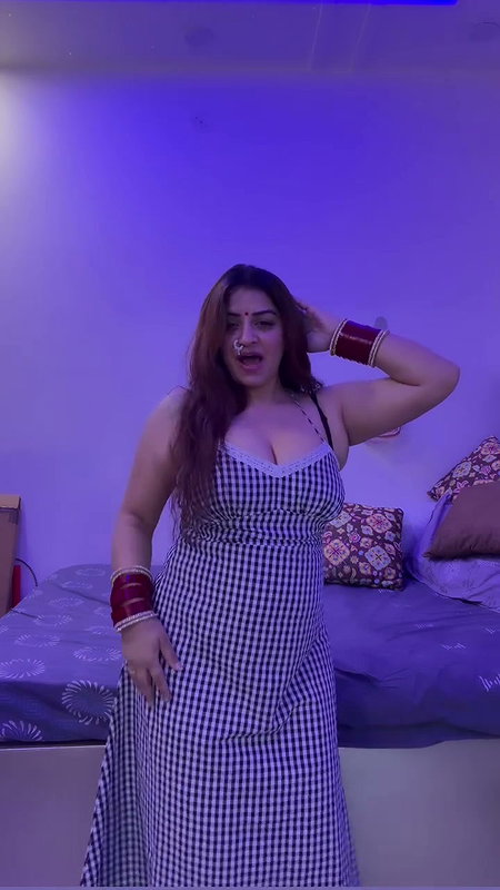 sexy boobs in titht white black dress 22