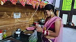 Watching Indian outdoor stepmom take a hot bath makes her stepson go crazy for fucking her