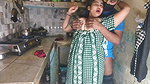 Desi Bhabhi Big Boobs Cleavage Tease in Kitchen Hot Indian Village Girls Exposed