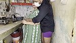 Full night non stop fucking in the kitchen of brother-in-law and sister-in-law, hard desi fuck all night