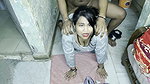 Hot Desi Aunty Giving Risky Blowjob to Stepbrother in Kitchen – Homemade