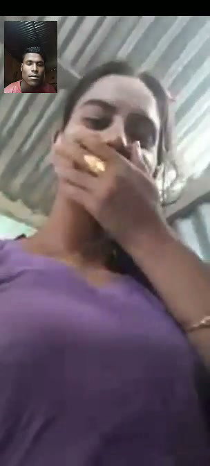 Girl VC with lover show boobs 2