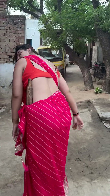 VILLAGE BHABHI STRIP SAREE AND SEXY TEASE 2