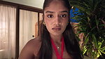 desi beauty sexy hanging breast and cleavage in yellow and other costume 2 2