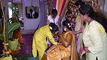 girls and ladies cleavage during haldi 2 2
