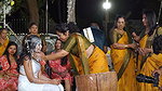 Tulu aunties hot navel in yellow saree 2