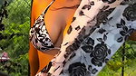 DAMN SEDUCTIVE SEXY WIFE MATERIAL IN BRA BLOUSE SAREE LOOKS 2