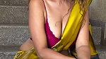YUMM SEXY WIFE MATERIAL IN BACKLESS SAREE CLEAVAGE UUFFF 2