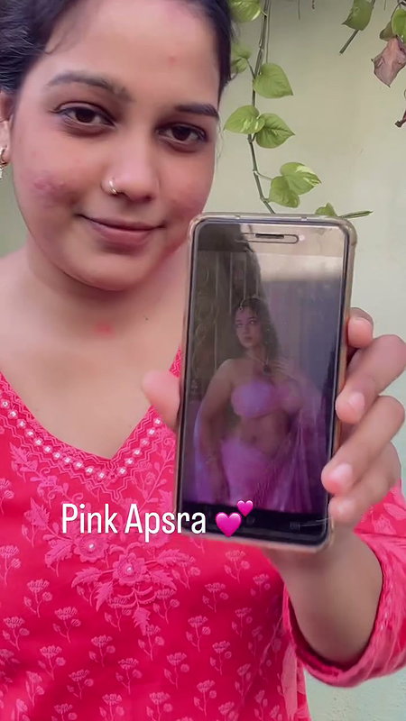 marathi lady transforamtion in pink sexy costume 2 2