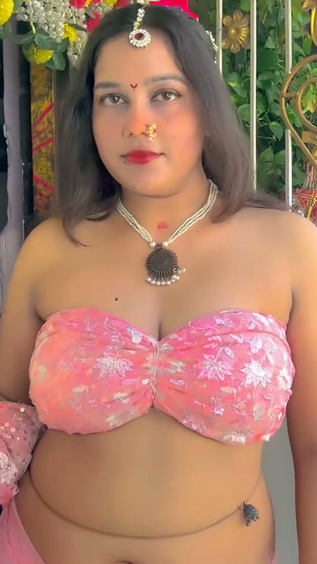 marathi lady transforamtion in pink sexy costume 2 2