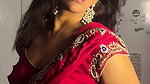 desi katrina kareena transformation in red saree 2 2