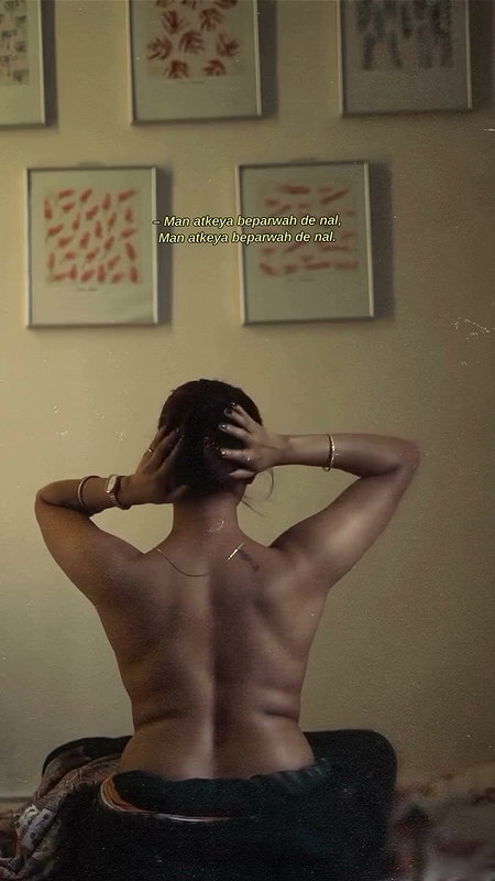 dusk lady removing cloths and showing bare back 2 2