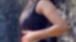 sexy sizzling navel,boob show in wet black saree 2 2